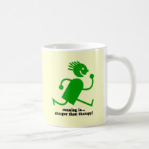 Funny running coffee mug
