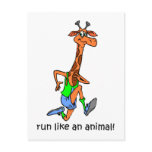 Funny running postcards