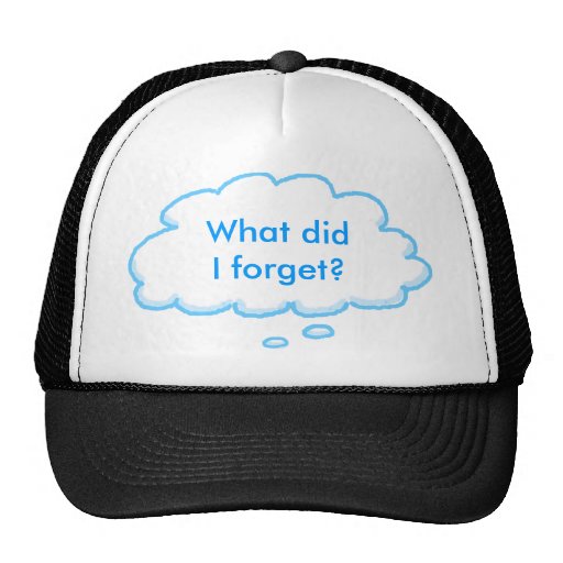 Funny RV Forgetful Camper's Cap Trucker Hat