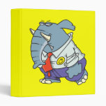 funny sad put on happy face elephant cartoon binder