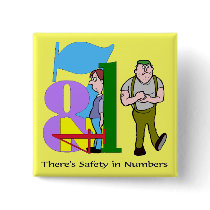 Funny Safety In Numbers T-shirts Gifts Buttons