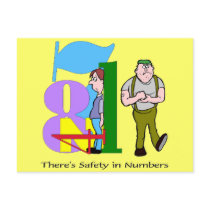 Funny Safety In Numbers T-shirts Gifts Post Card
