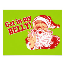 Funny Santa Claus Christmas Cards Announcements