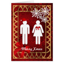 Funny  santa Claus personalized christmas Cards