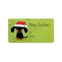 Funny Santa Dachshund Christmas