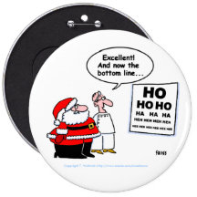 Funny Santa & Optometrist Button
