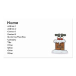funny santa stuck in chimney business cards