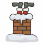 funny santa stuck in chimney acrylic cut outs
