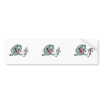 funny savage hungry bowling ball humour bumper sticker