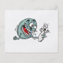 funny savage hungry bowling ball humour flyers