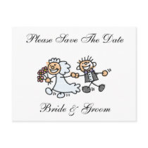 Funny Save The Date Card Postcard