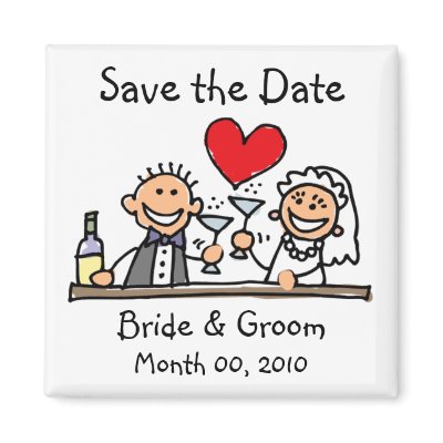 Funny Save the Date Magnets by wedding_tshirts