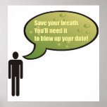 Funny - Save your breath Poster