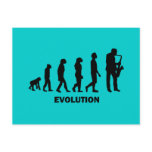 funny saxophone player post cards