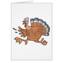 funny scared turkey cards