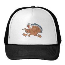 funny scared turkey hats