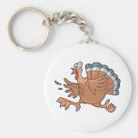 funny scared turkey keychains