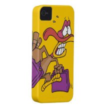 funny scared turkey on the run iPhone 4 covers