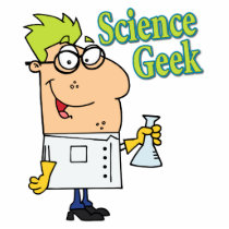 funny science geek cartoon character acrylic cut outs