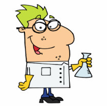 funny science nerd cartoon character photo cutouts