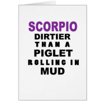 Funny Scorpio Birthday Card