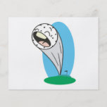 funny screaming golfball cartoon full colour flyer