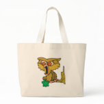 funny screaming owl canvas bags