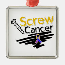 Funny Screw Bladder Cancer Christmas Ornament
