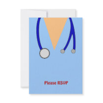 Funny Scrubs Nurses Whimsical Design Announcement