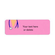 Funny Scrubs Nurses Whimsical Design Return Address Label