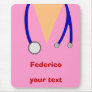 Funny Scrubs Nurses Whimsical Design Mouse Pad