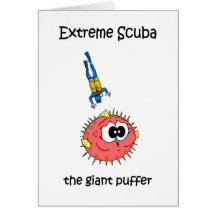 Funny scuba diving card