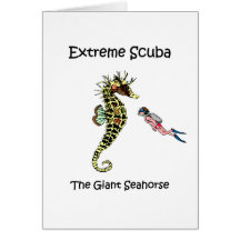 Funny scuba greeting cards