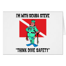 Funny SCUBA Steve Greeting Cards