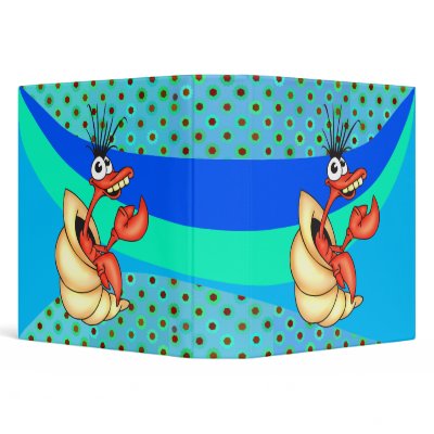 Funny Sea Creature 3 Ring Binders by sagart1952