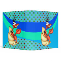 Funny Sea Creature 3 Ring Binders