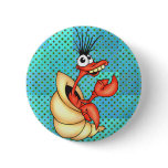 Funny Sea Creature Pinback Button