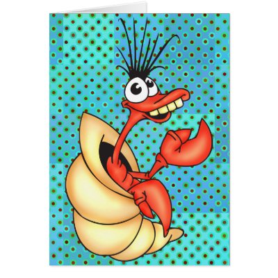 Funny Sea Creature Greeting Cards by sagart1952