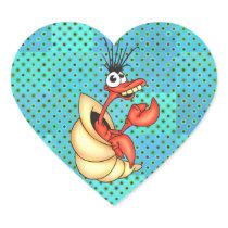 Funny Sea Creature Heart Sticker