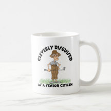 Funny Senior Citizen Golfer Mugs