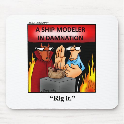 Funny Ship Model Cartoon Mousepad!