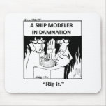 Funny Ship Model Cartoon Mousepad!