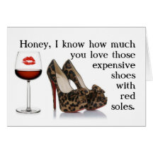 FUNNY SHOE CHRISTMAS CARD