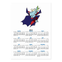 funny silly vampire cartoon character business cards