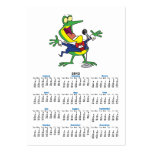 funny singing froggy frog cartoon business cards