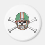 funny skeleton football refrigerator magnet