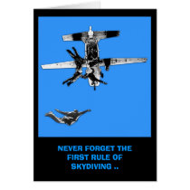 Funny sky diving birthday