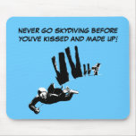 Funny sky diving mouse pad