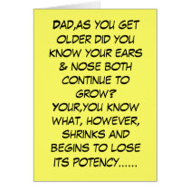 Funny slogan Father's Day cards