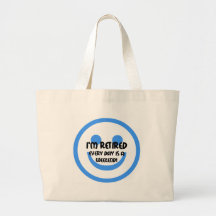 Funny smile retirement bags